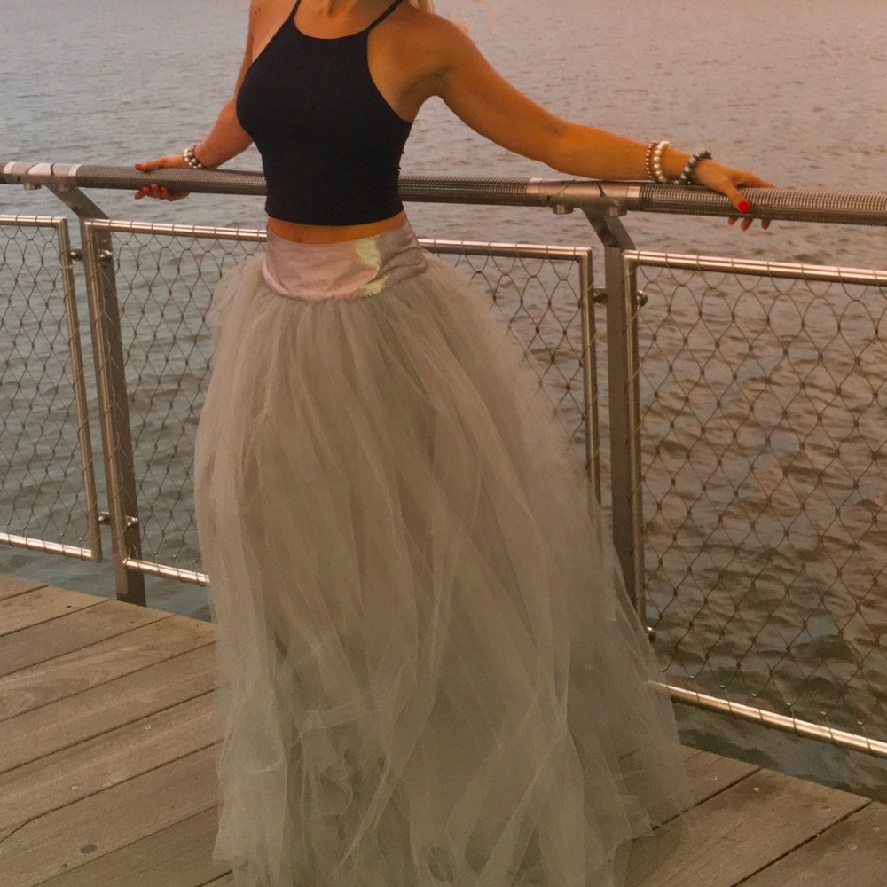 Tulle Maxi Skirt